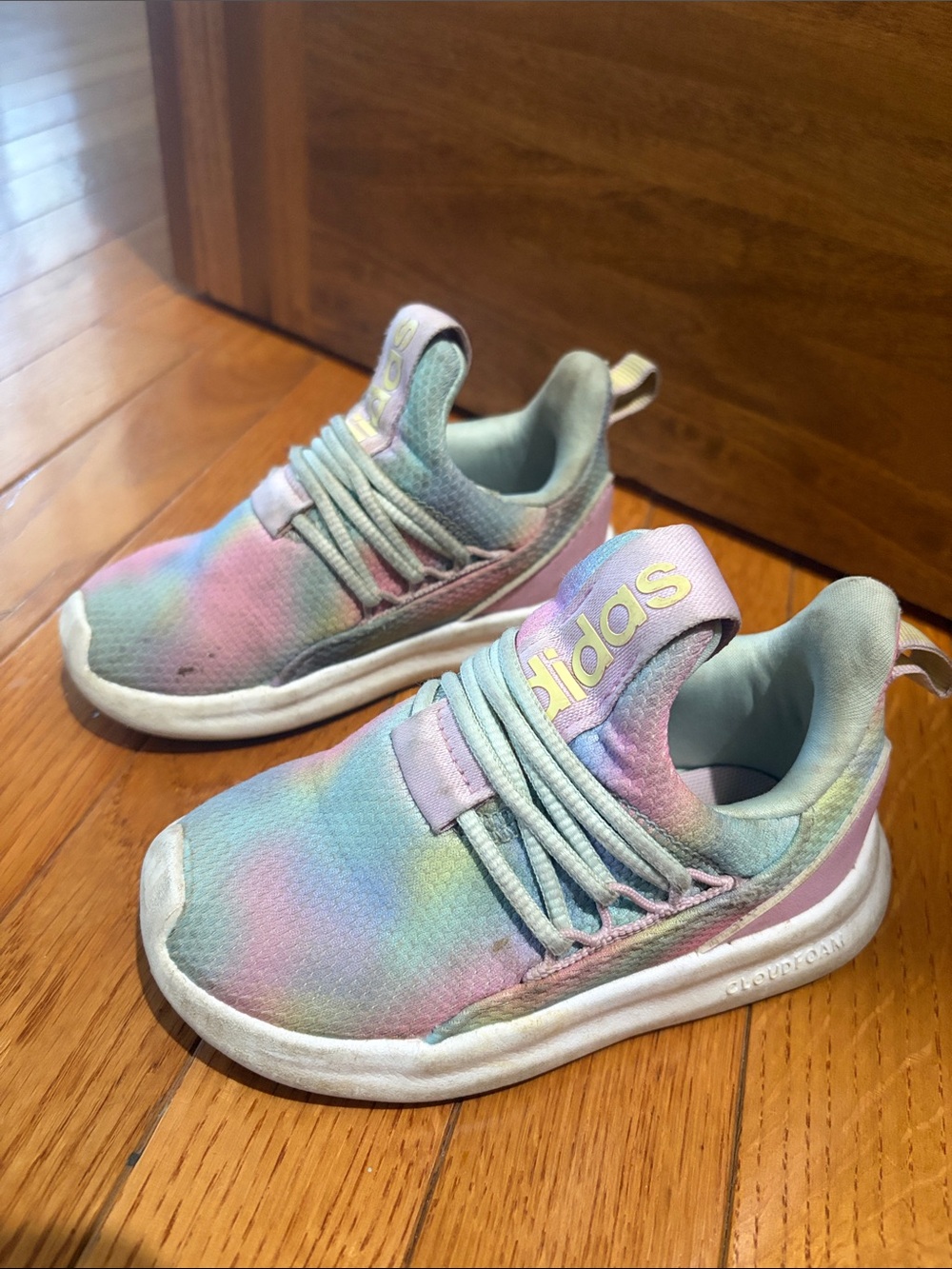 adidas Kids Pastel Tie-Dye Cloudfoam Sneakers - Multicolor